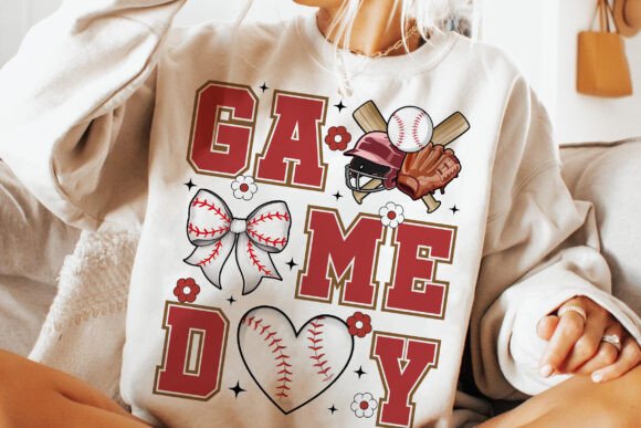 Game Day Baseball With Hearts And Bows