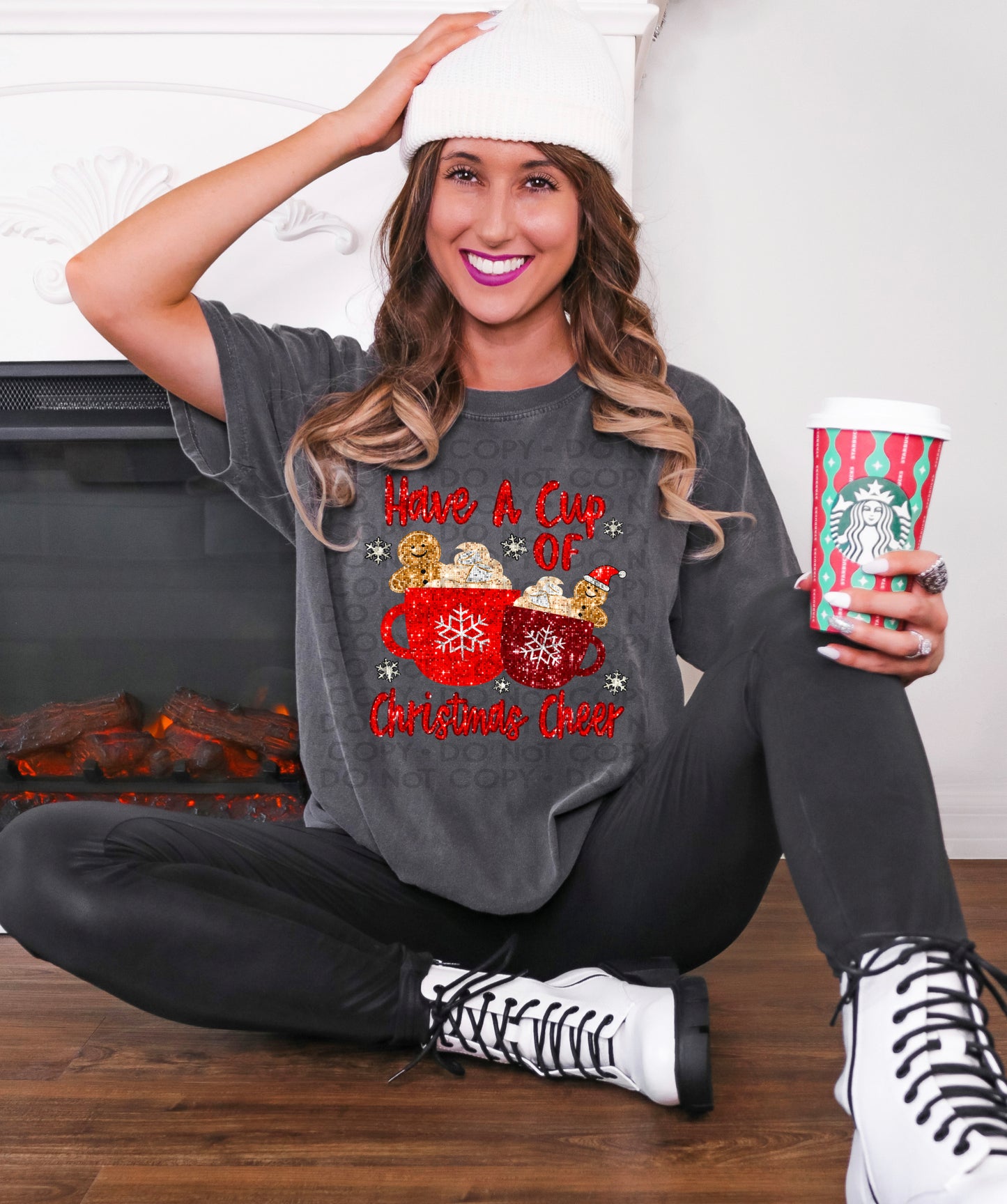 Cup Of Christmas Cheer Sequin