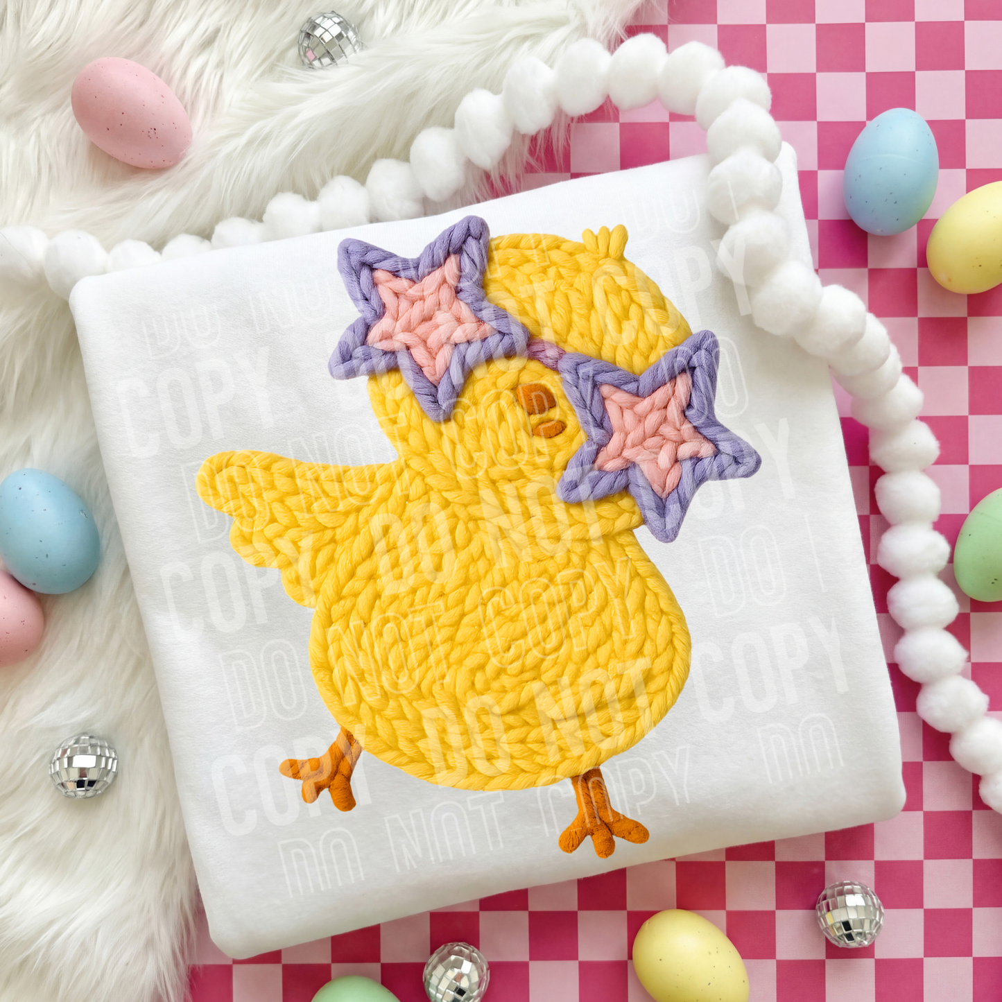 FAUX YARN EASTER CHICK