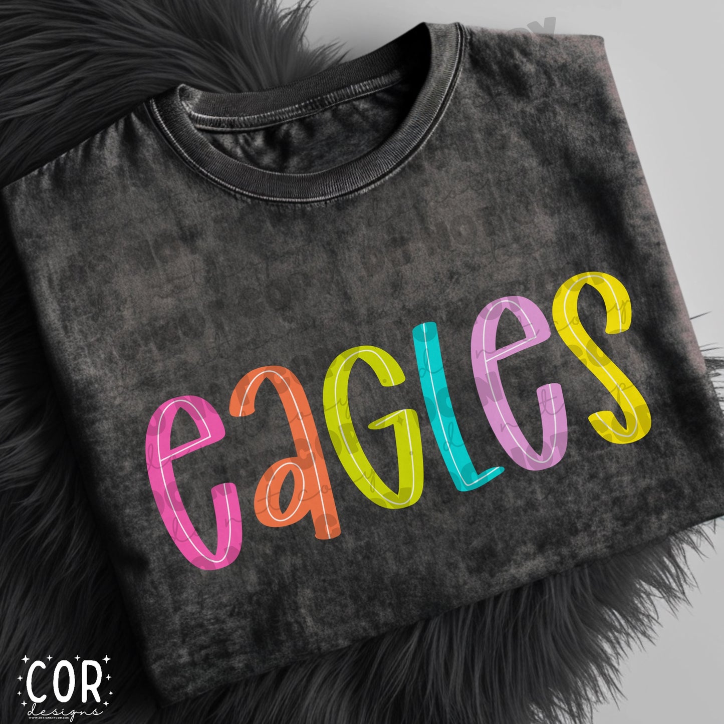 Eagles Colorful Letters