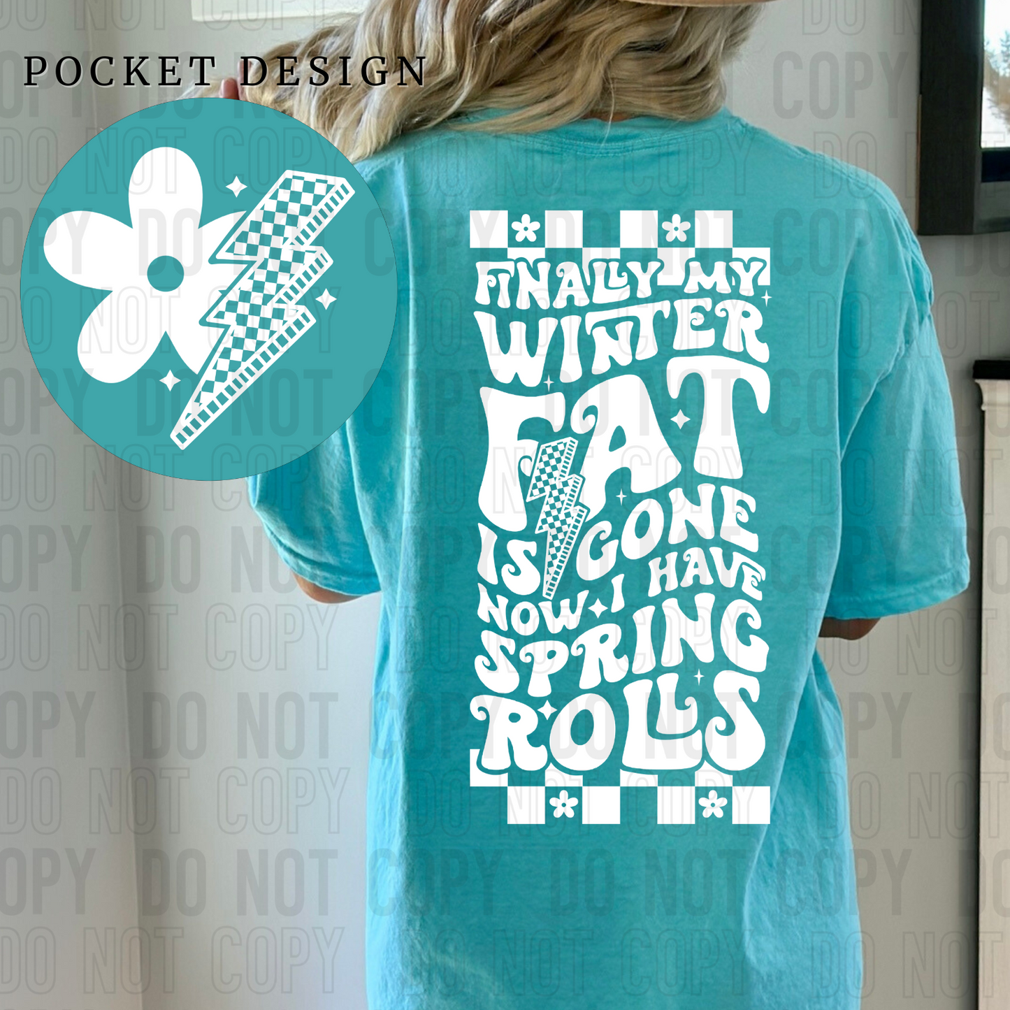 Finally my winter fat is gone now I have spring rolls-white (front)