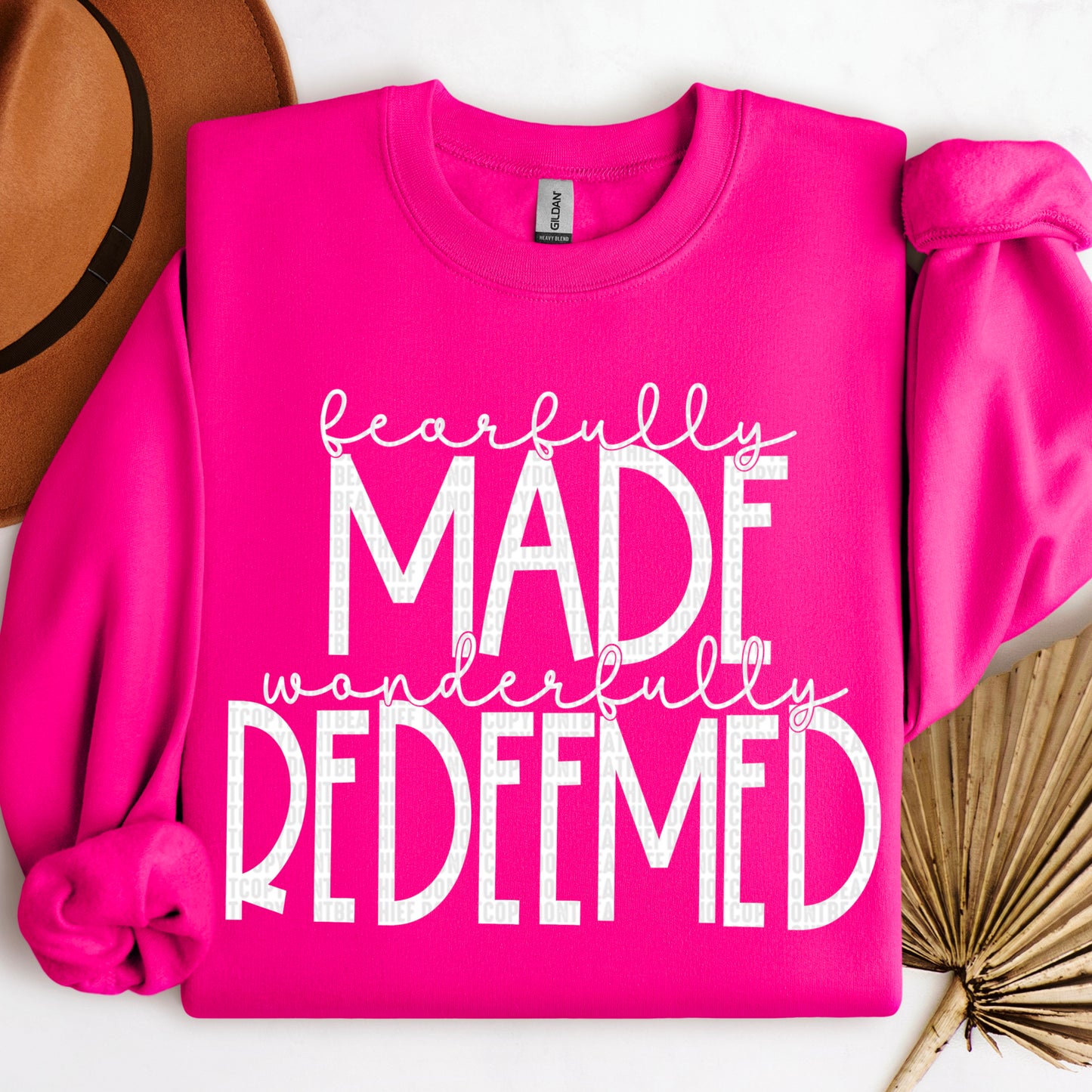 Fearfully made wonderfully redeemed - white