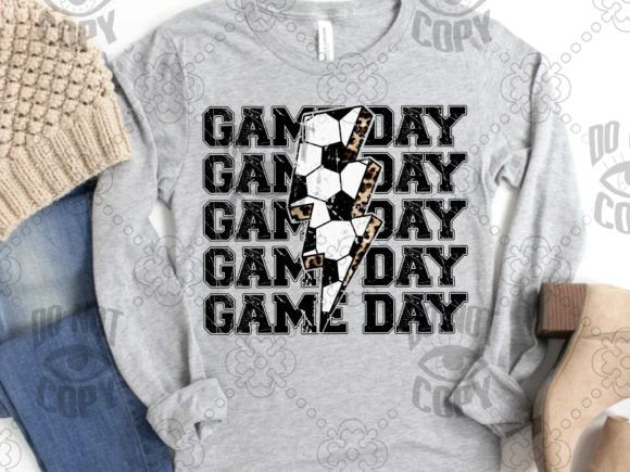 Game Day Soccer Lightning Bolt
