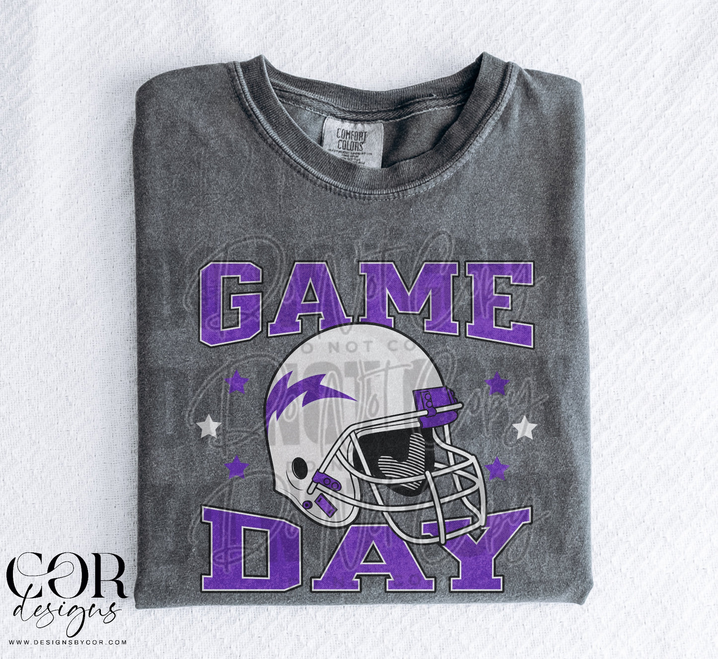 Game Day Purple And White Helmet