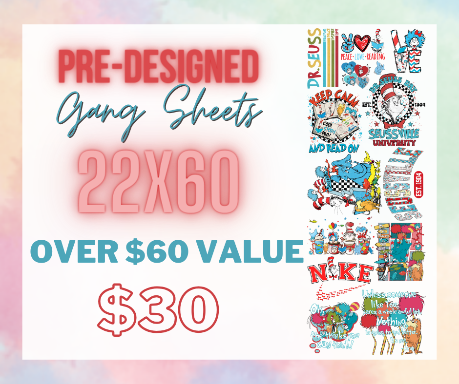 Dr Seuss Gang Sheet