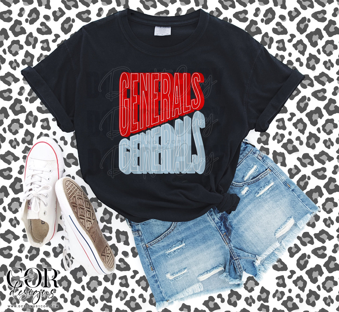Generals Red And Light Blue