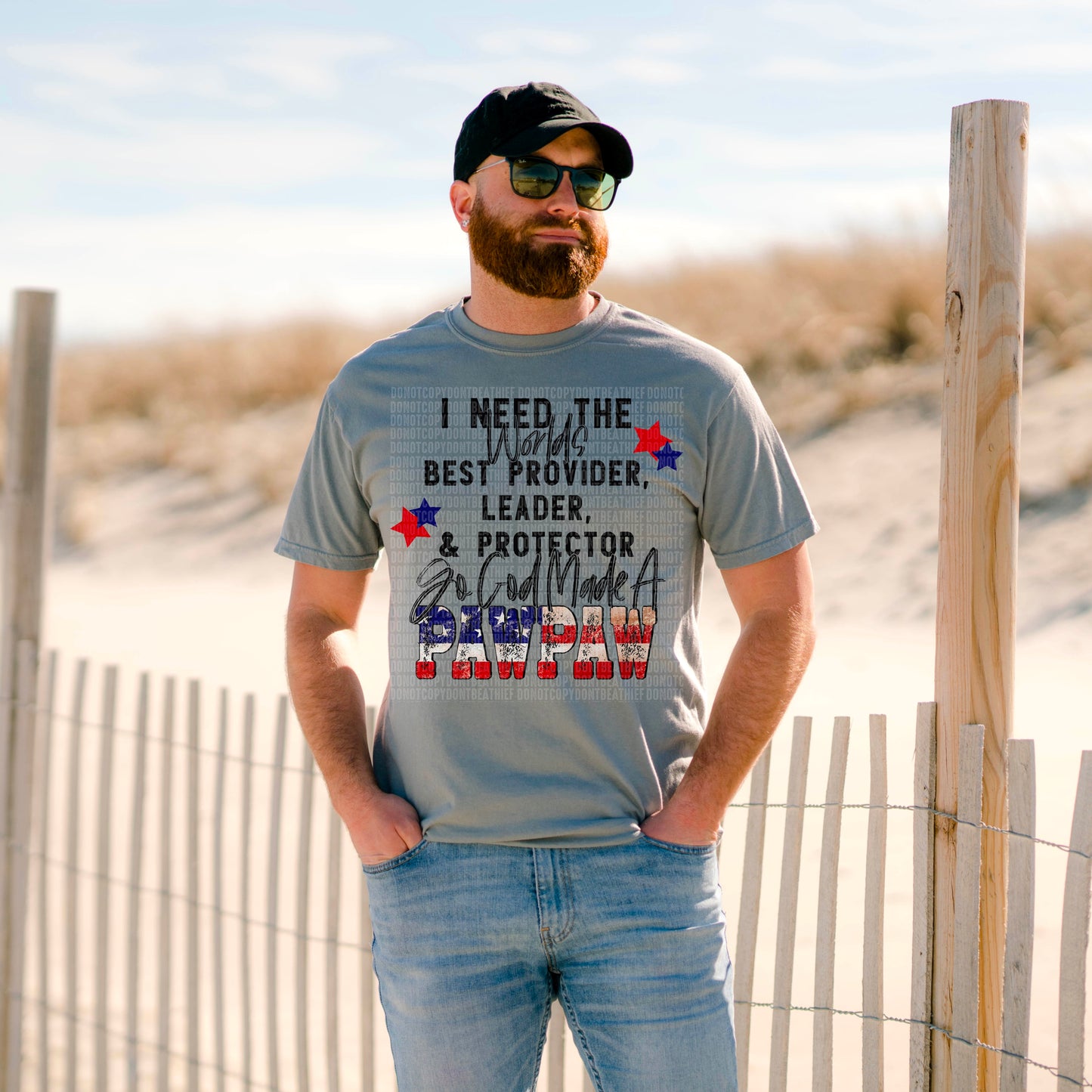 GOD Made A PAWPAW (FLAG LETTERS) - DTF Print