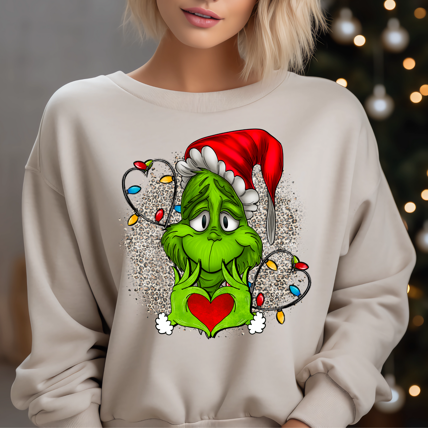 Grinch Heart Lights