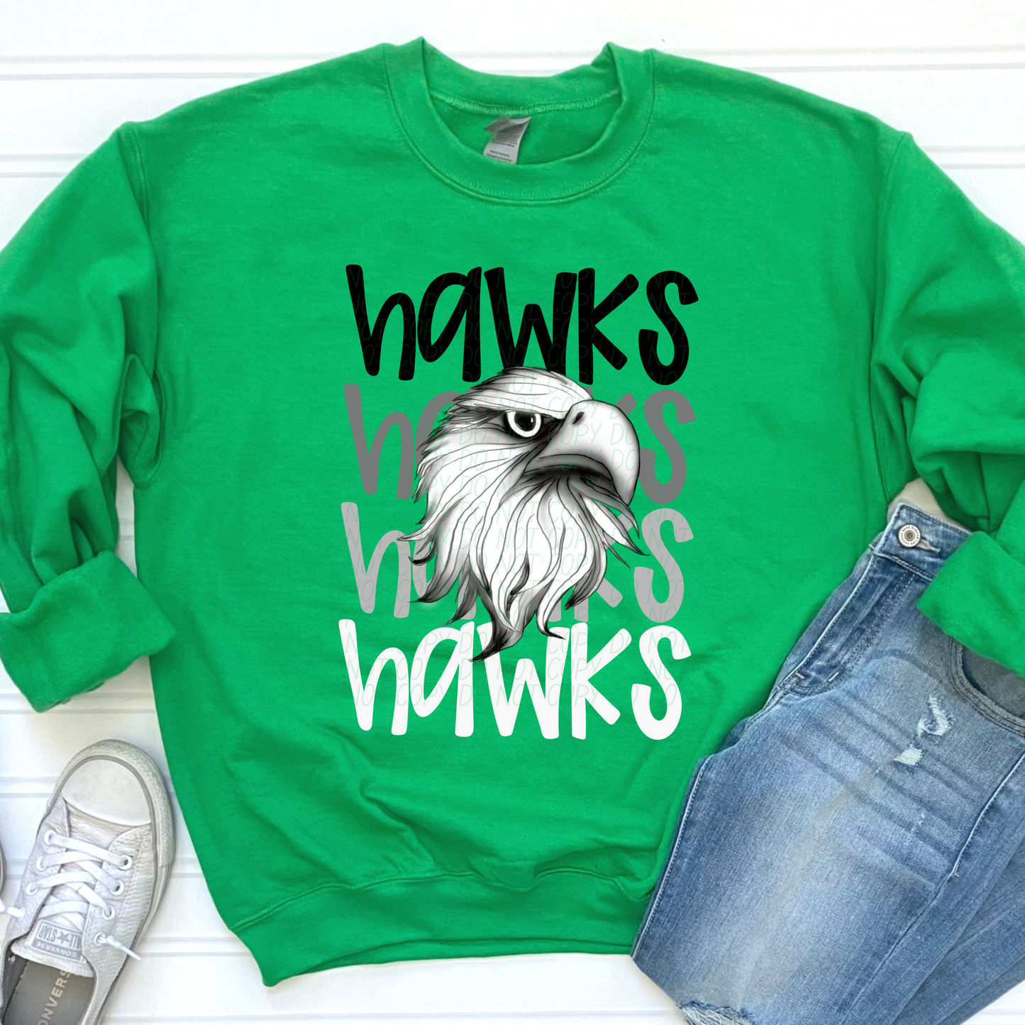 Hawks Faded Stack