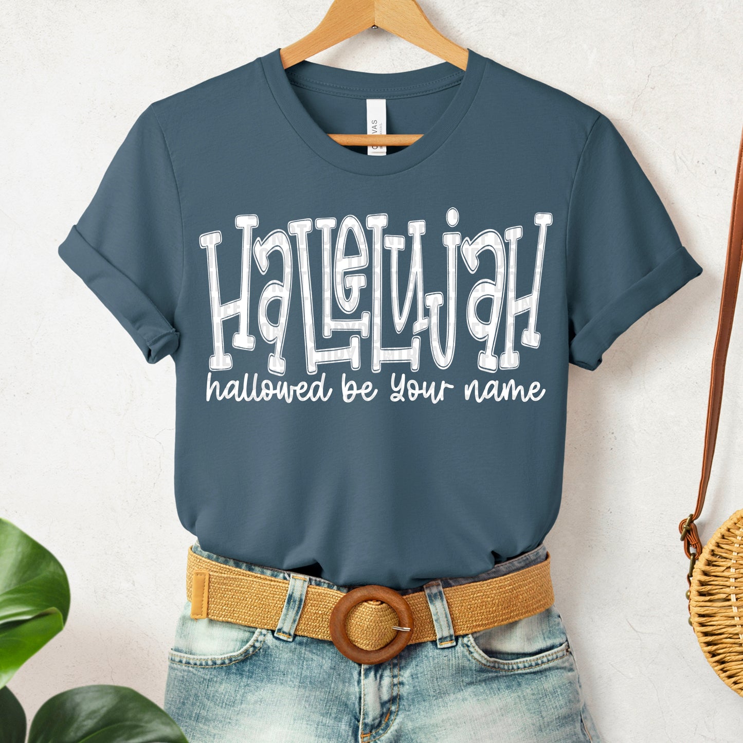 Hallelujah hallowed be your name (white)