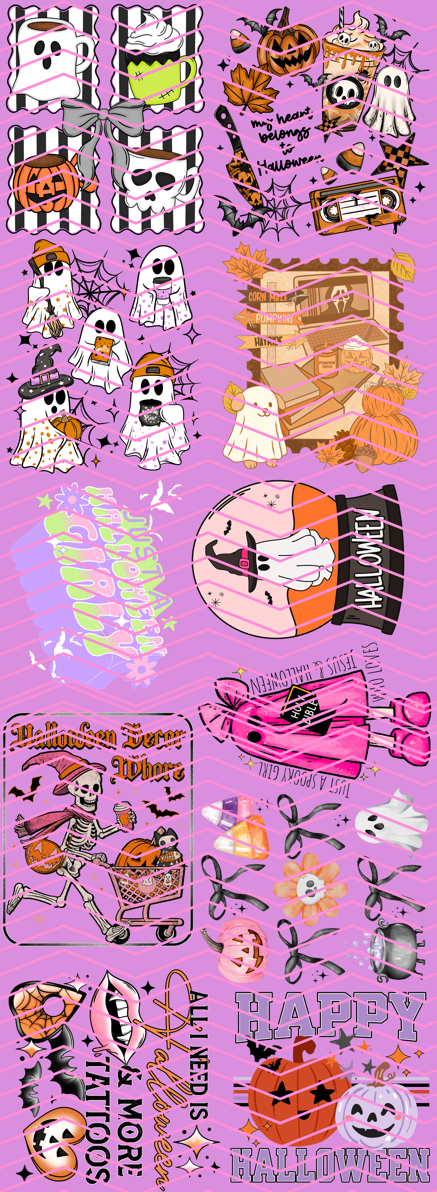 Halloween Pre Made Gang Sheet