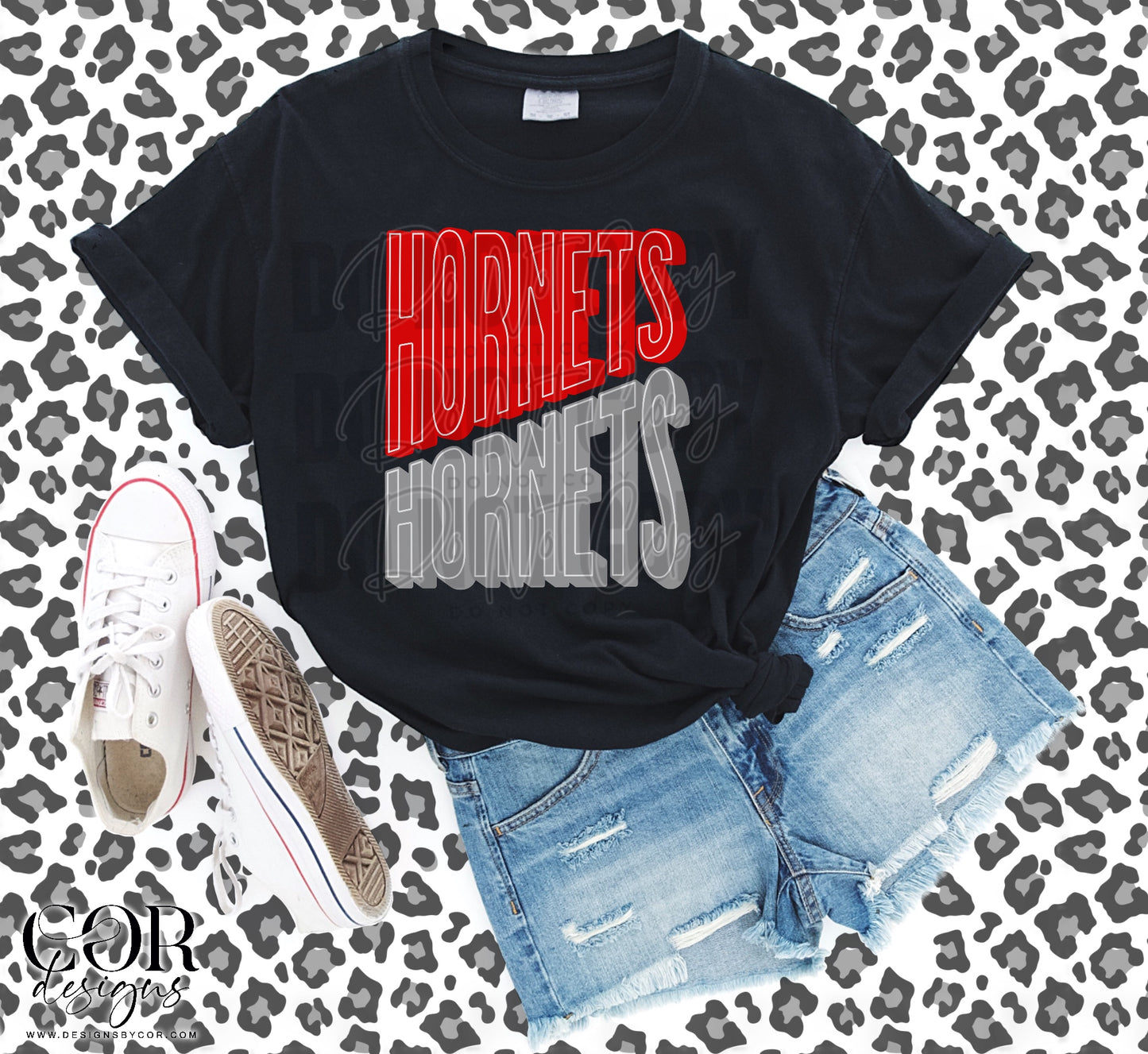 Hornets Red And Silver