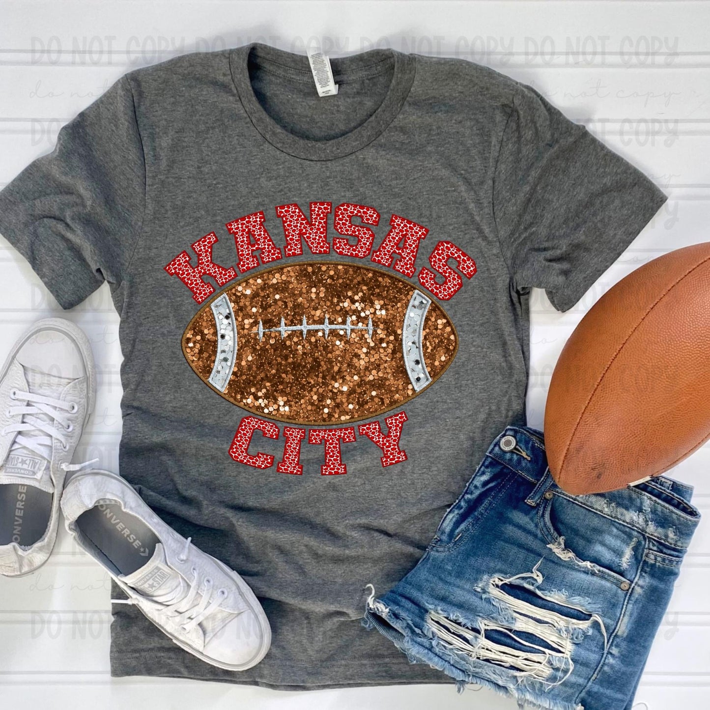 Kansas City Faux Sequins football