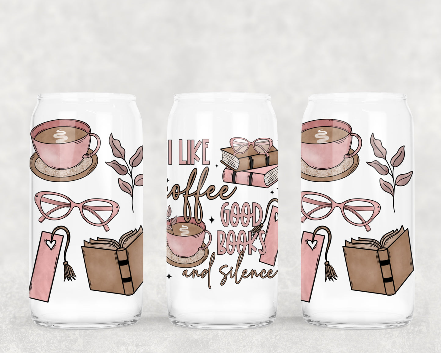 Coffee Good Book Silence - UV Libby Wrap