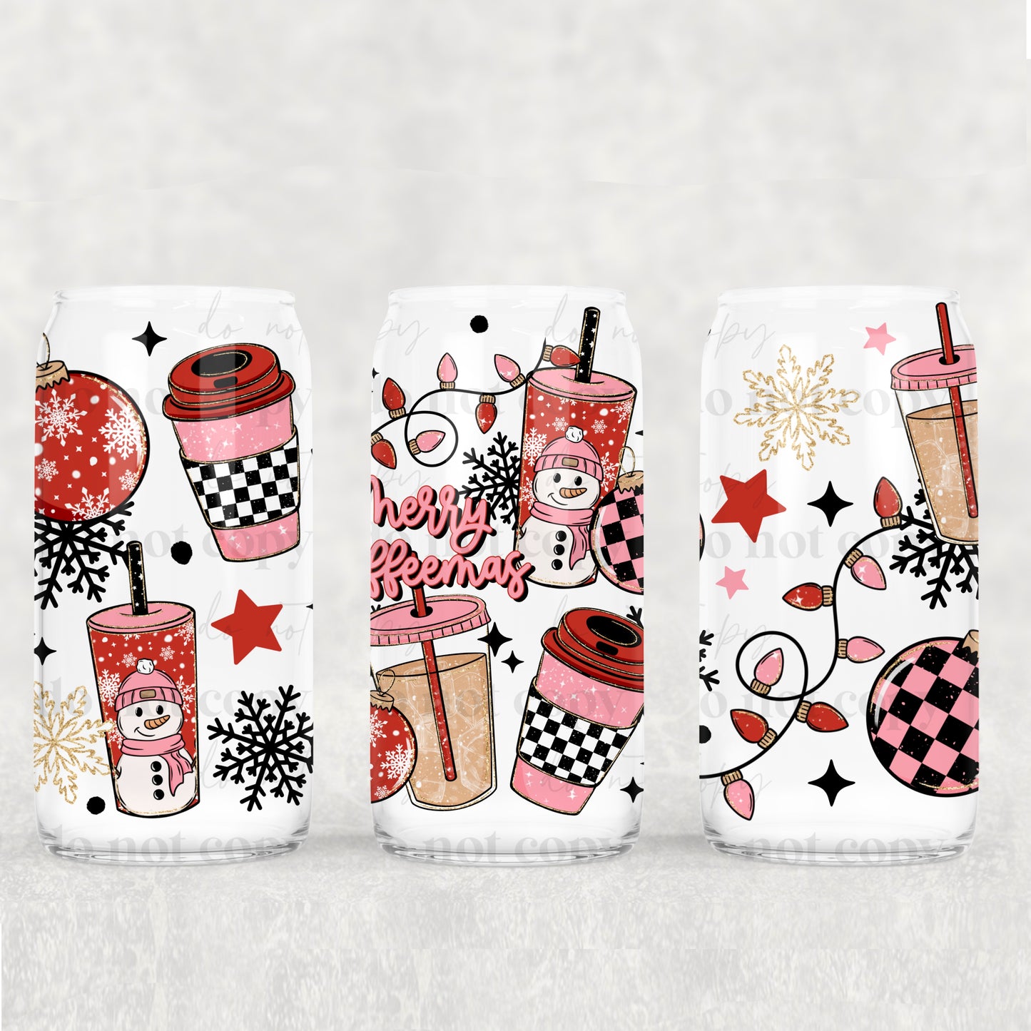 MERRY CHRISTMAS PINK - UV Libby Wrap