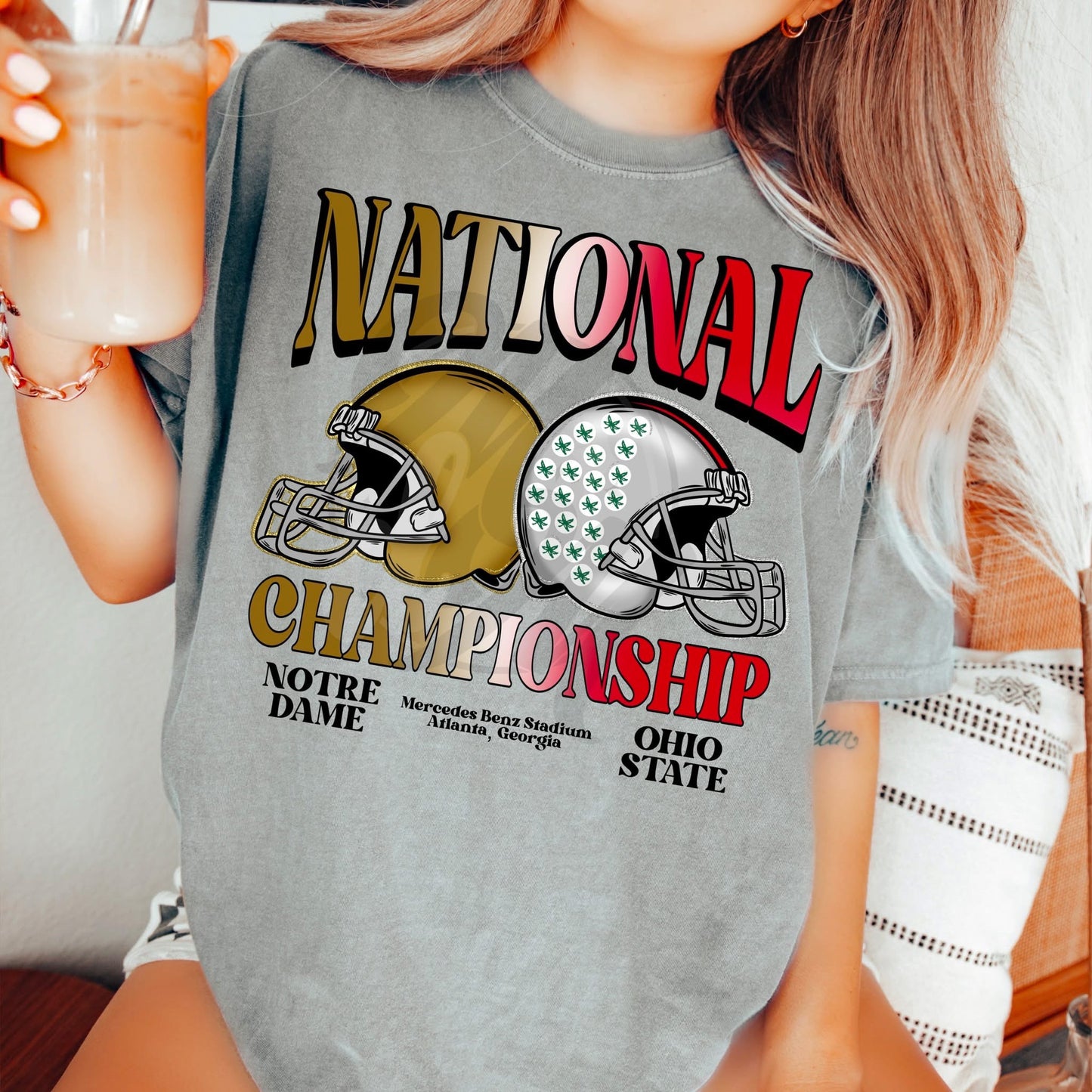 National Championship Notre Dame & Ohio State- Black