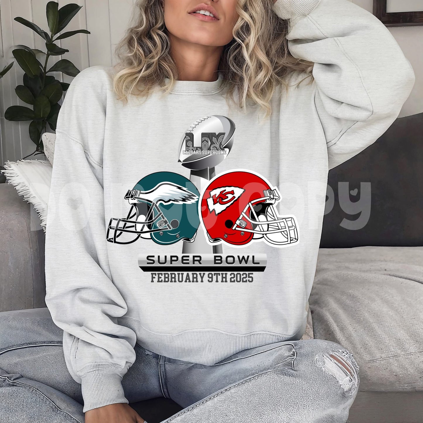 Super Bowl LIX Eagles VS Chiefs Helmets