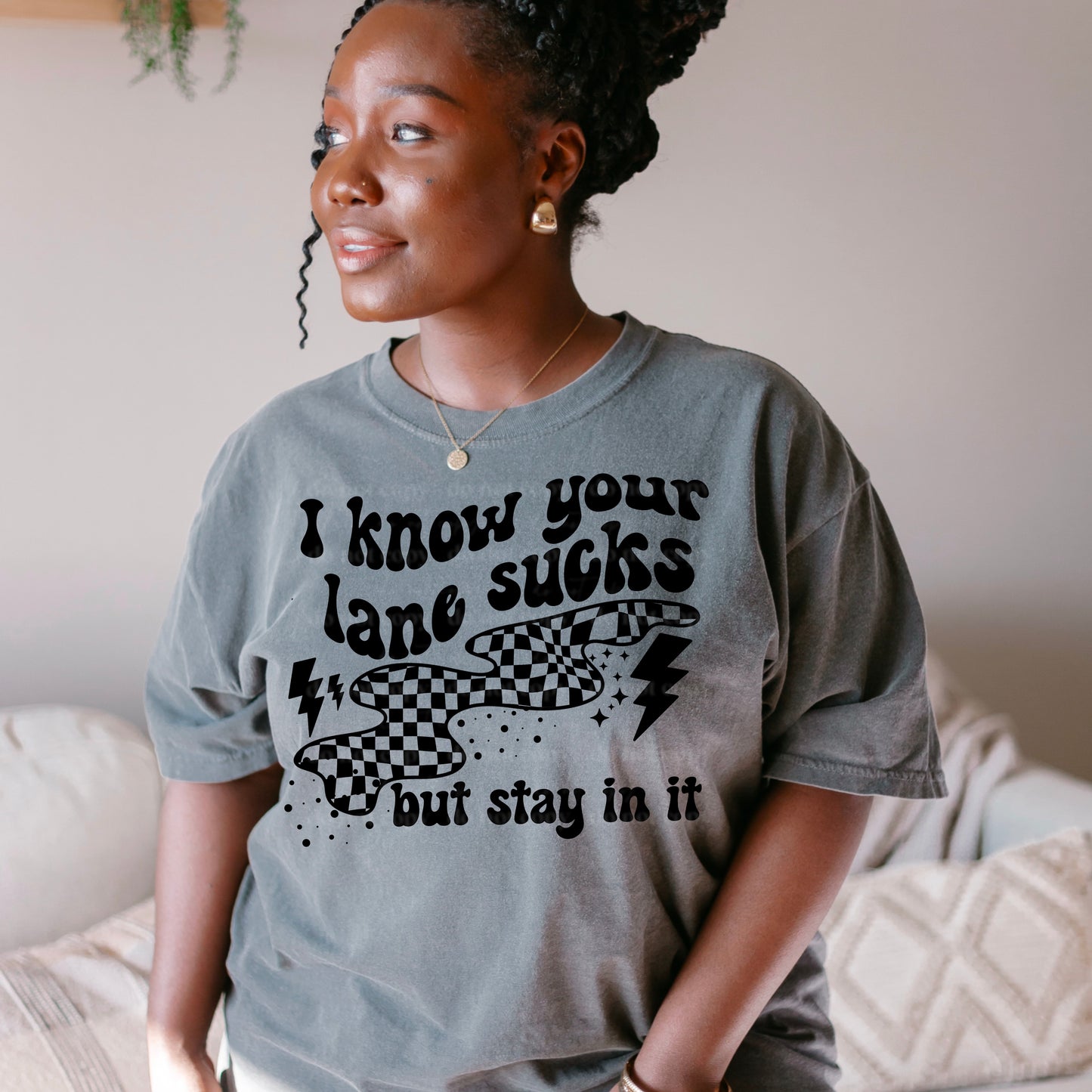I KNOW YOUR LANE SUCKS-BLACK