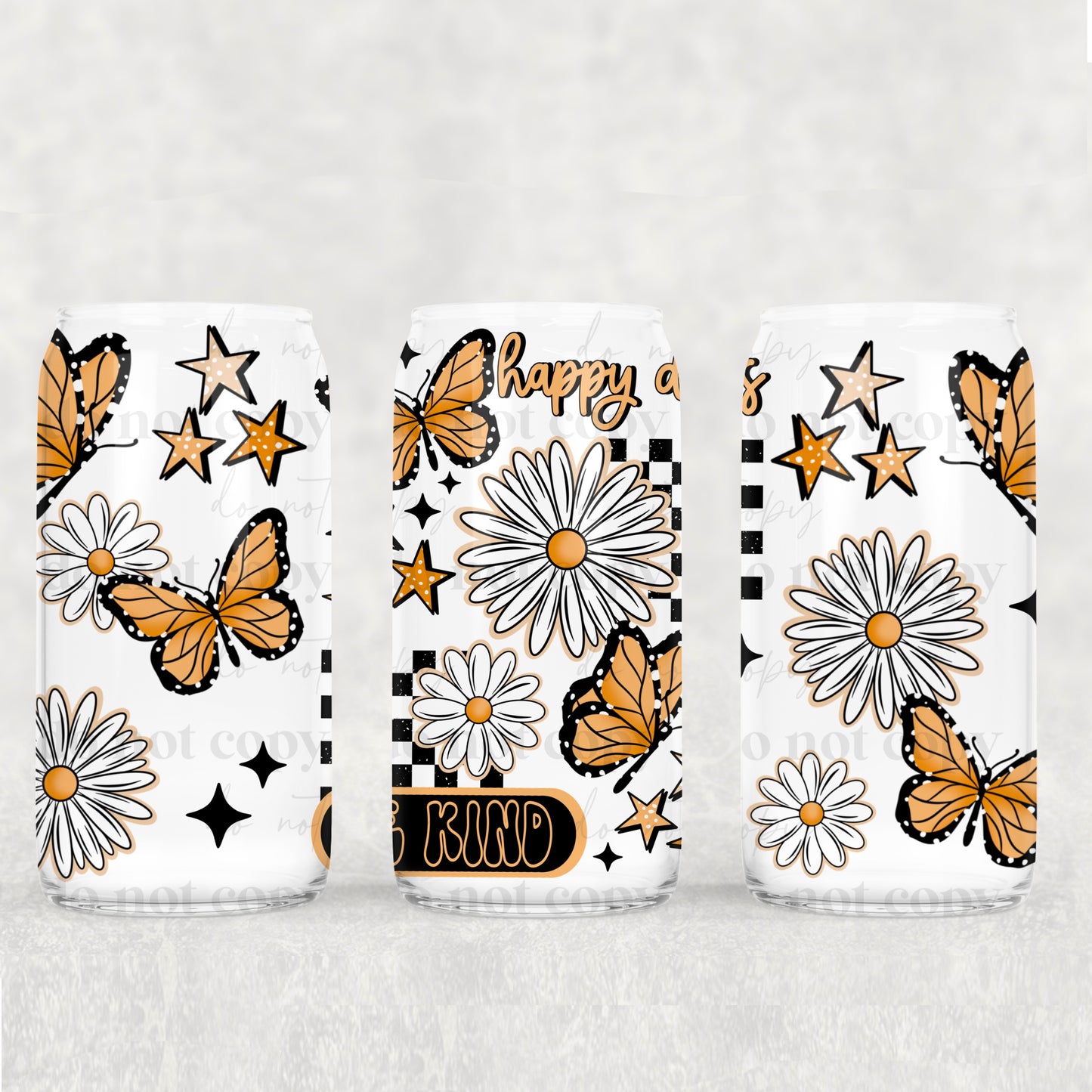 Happy and BE KIND - UV Libby Wrap