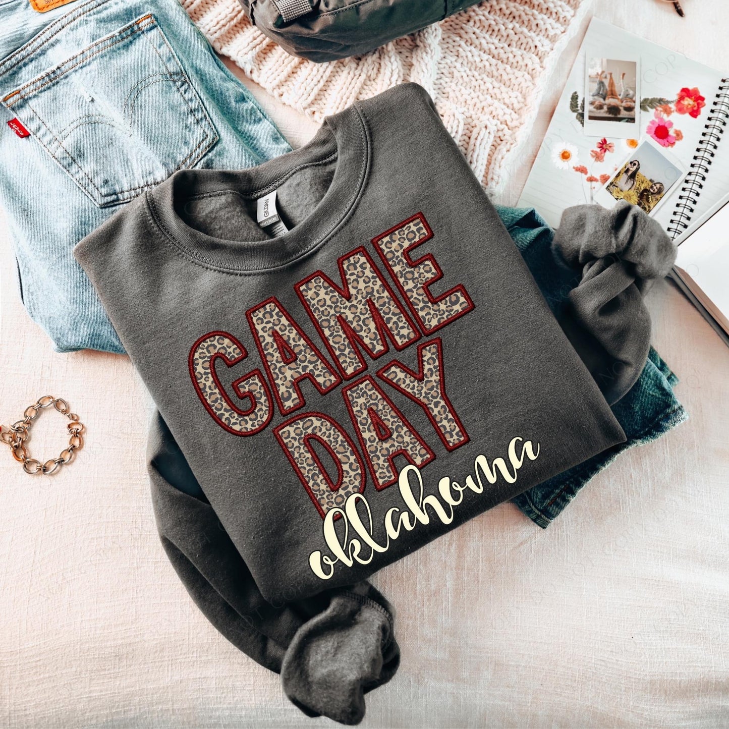 Game day, Oklahoma - cheetah print