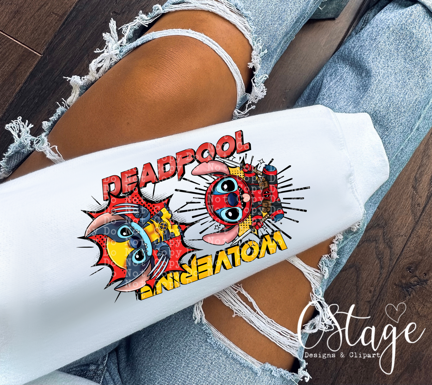 Blue Dog Deadpool Sleeve