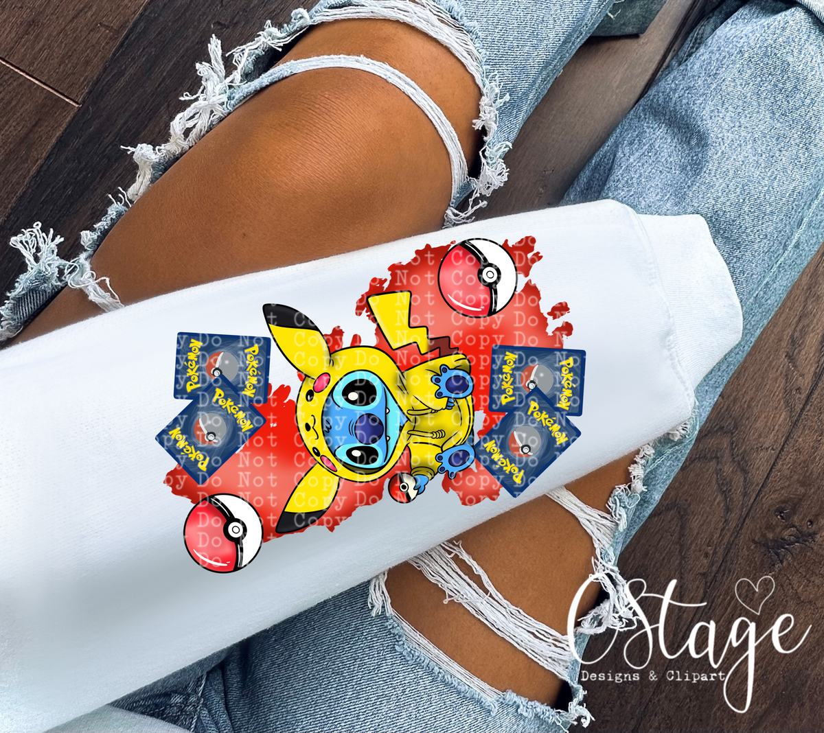 Blue Dog Pokemon Sleeve