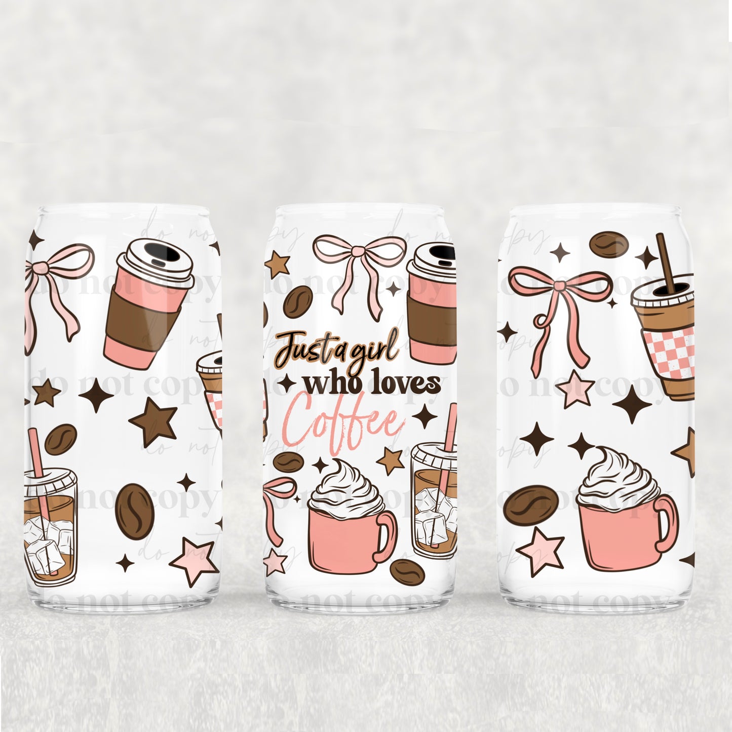 JUST A GIRL WHO LOVES COFFEE - UV Libby Wrap