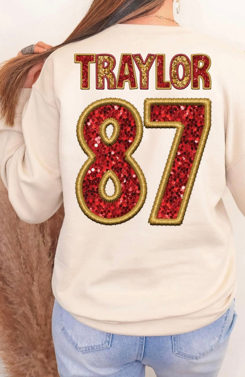 Traylor 87 Faux Sequin Embroidery