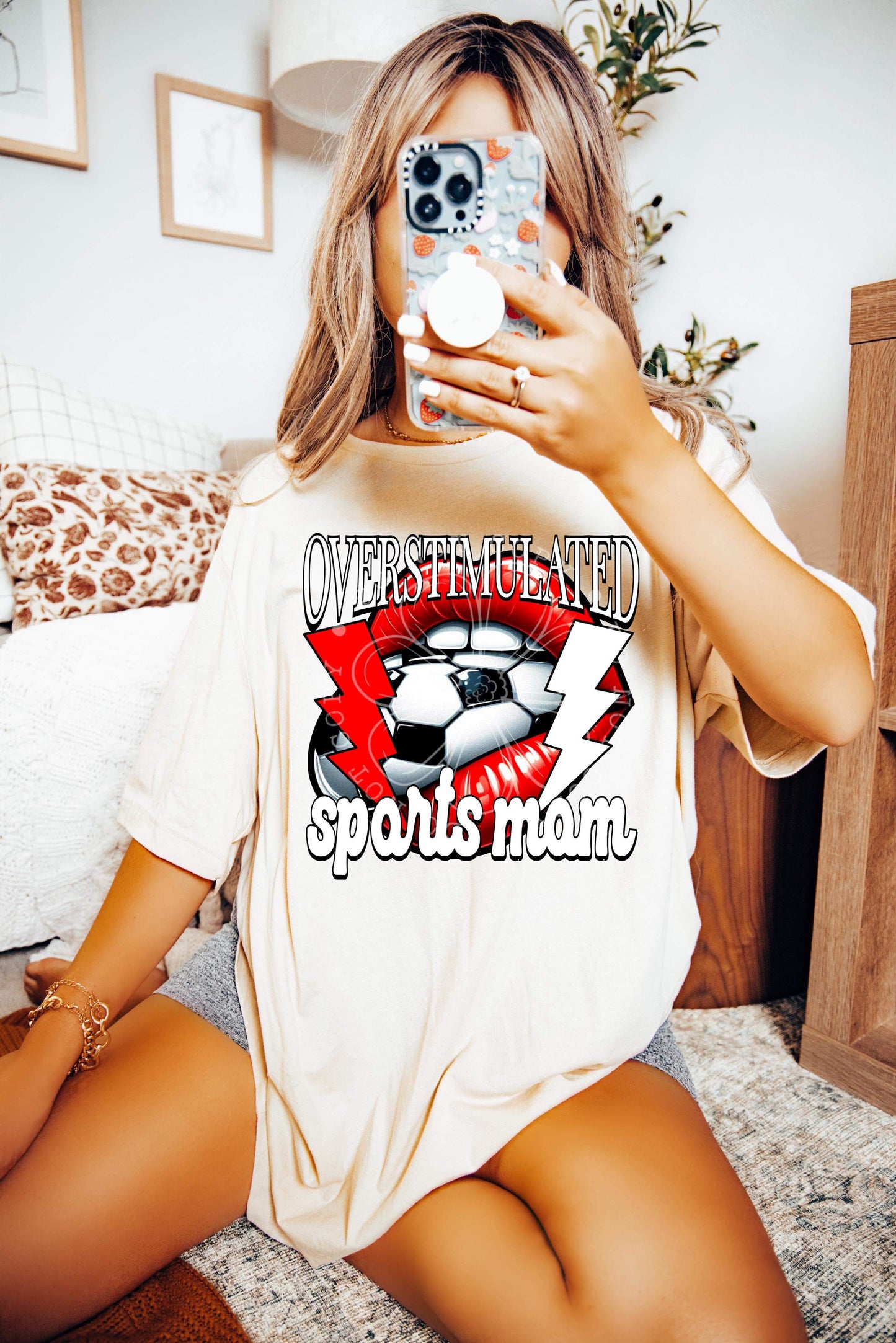 Overstimulated Sports Mom-Soccer