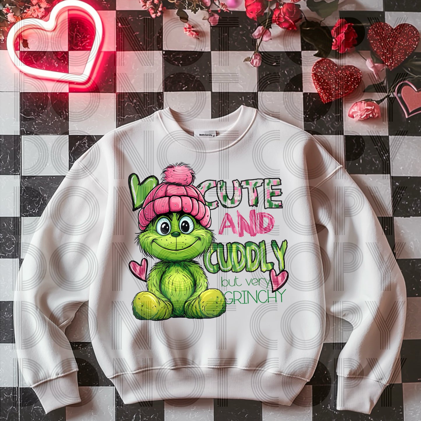 Cute and cuddly but very grinchy