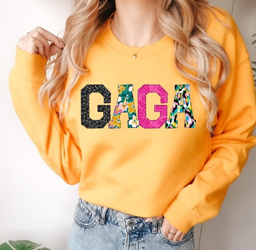 GAGA (Mixed Print Letters) - DTF Transfer
