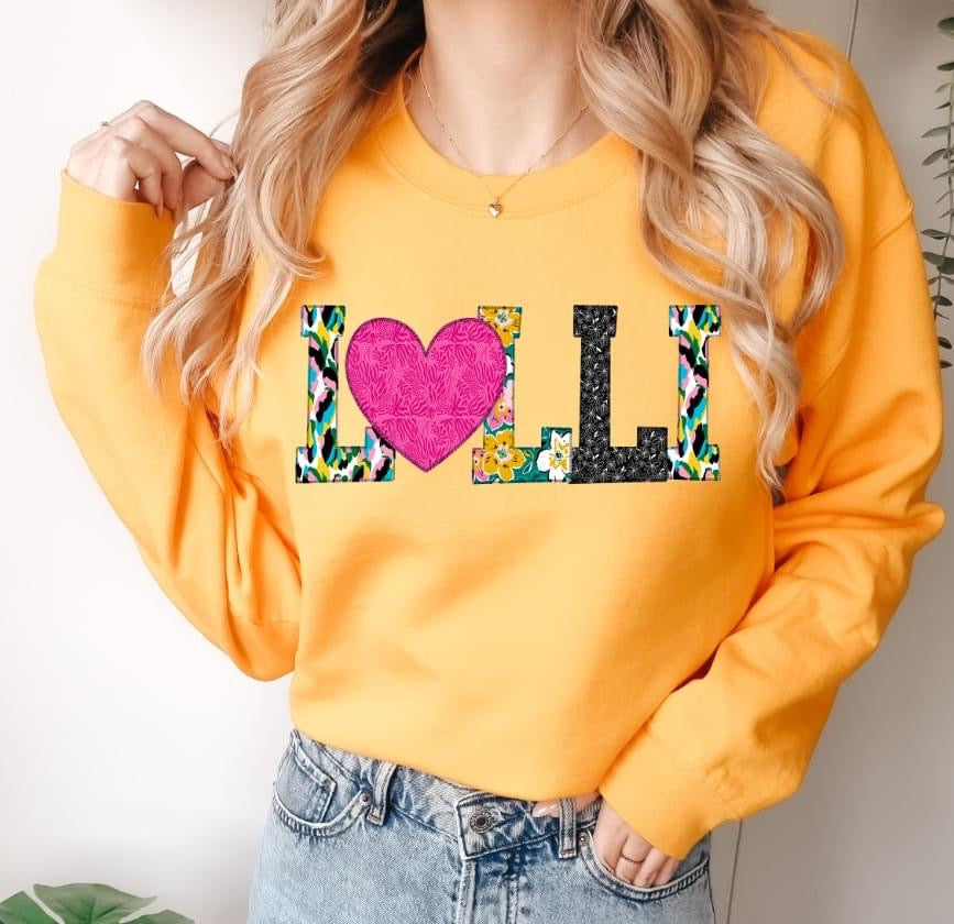 LOLLI (Mixed Print Letters) - DTF Transfer
