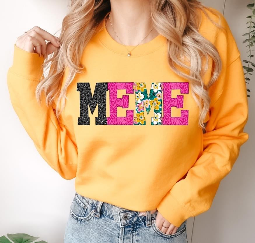 MEME (Mixed Print Letters) - DTF Transfer