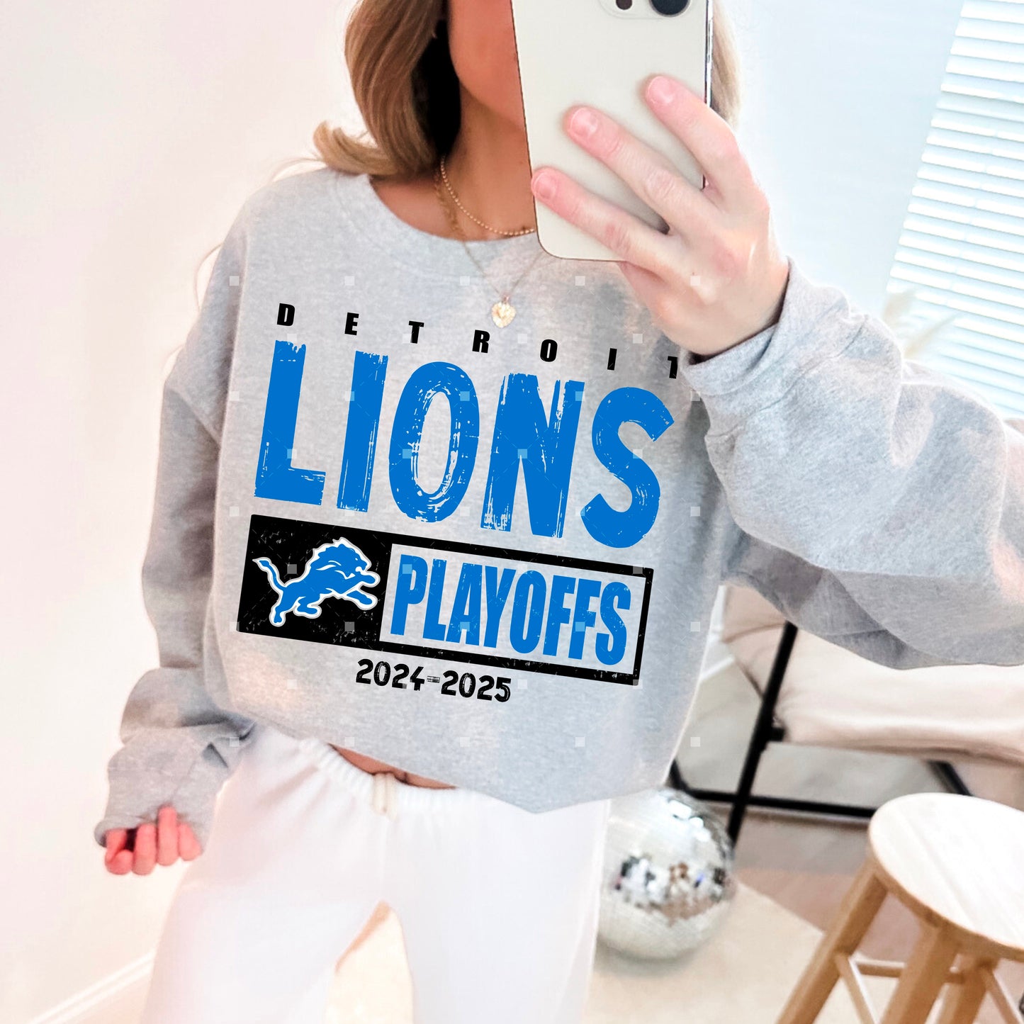 Detroit Lions Playoff 2024-2025 Team Logo