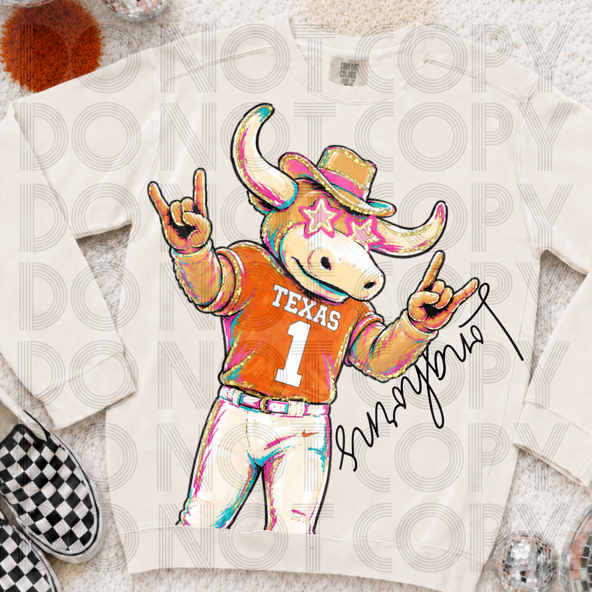 Cropped Rockin Delulu Longhorns