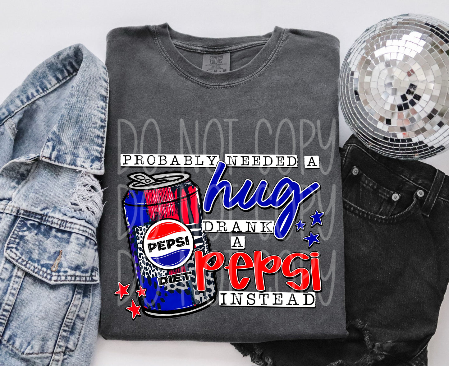 Probably needed a hug, drank a diet pepsi instead