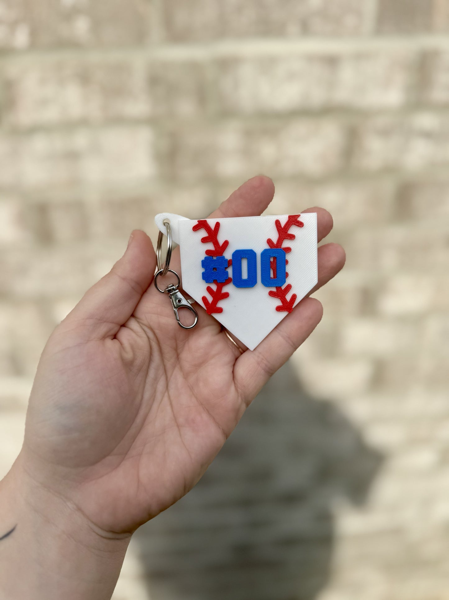 Homeplate Keychain