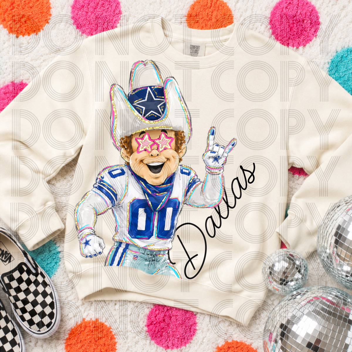 Cropped Rockin Delulu Dallas Cowboys