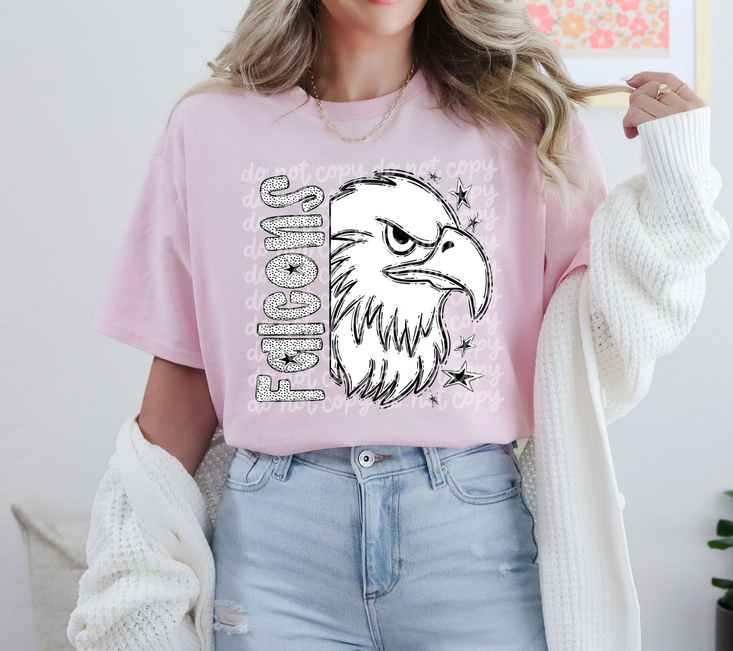 Black and White Falcons