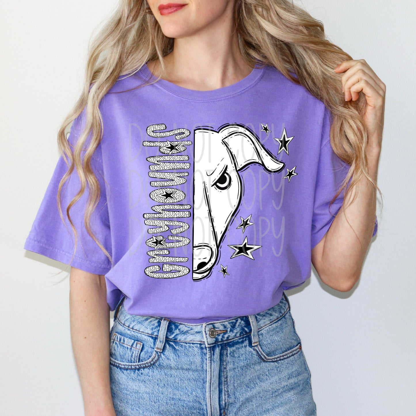 Black and White Greyhounds