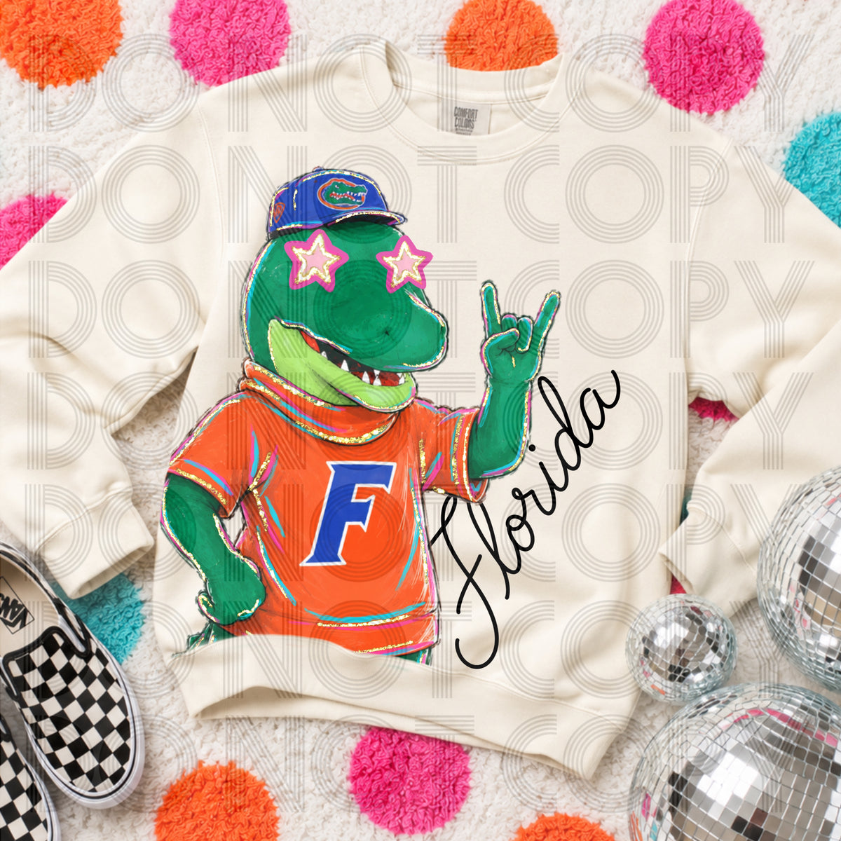 Cropped Rockin Delulu Florida Star Eyes