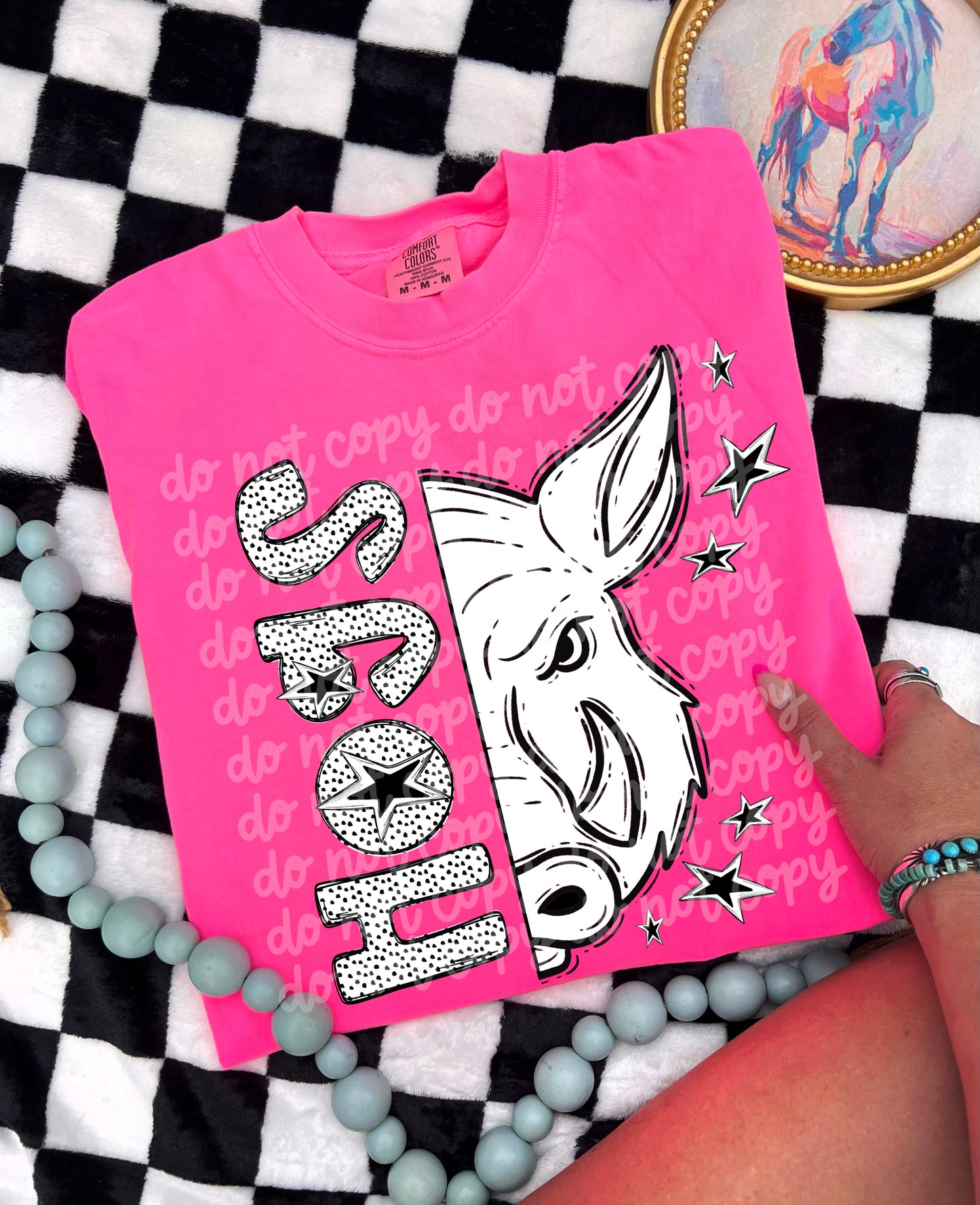 Black and White Hogs