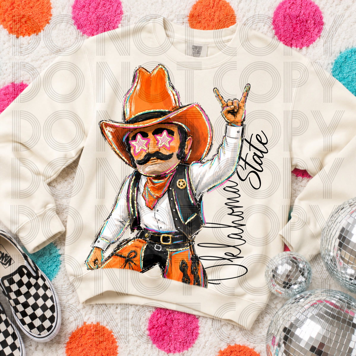 Cropped Rockin Delulu Oklahoma State