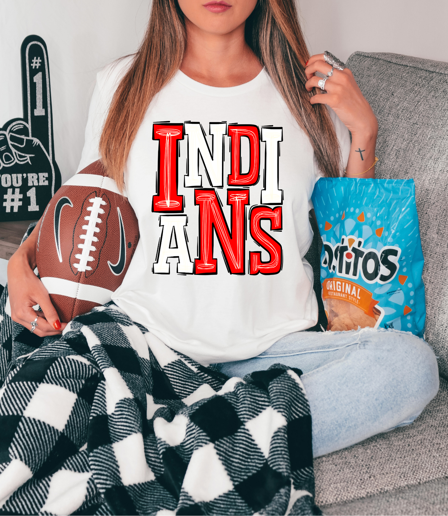 Indians Red and White
