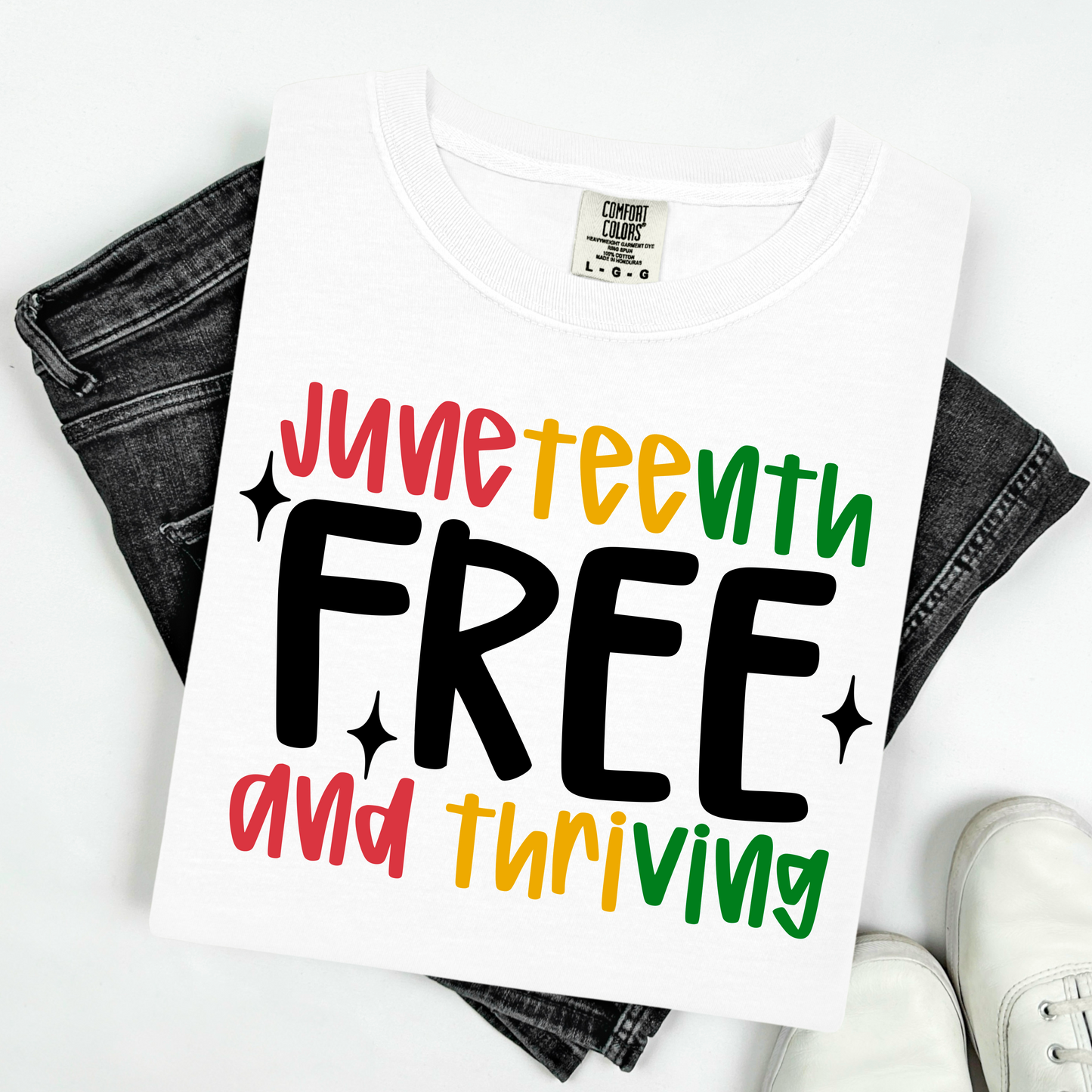 Juneteenth free and thriving (black)