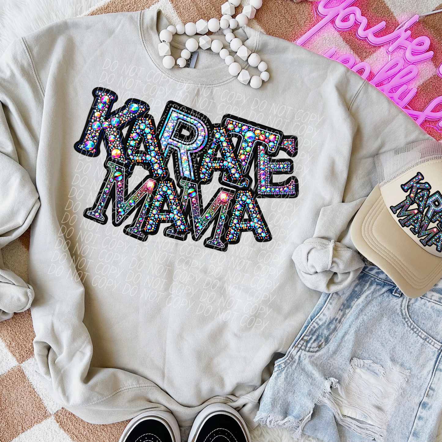Rhinestone Karate Mama