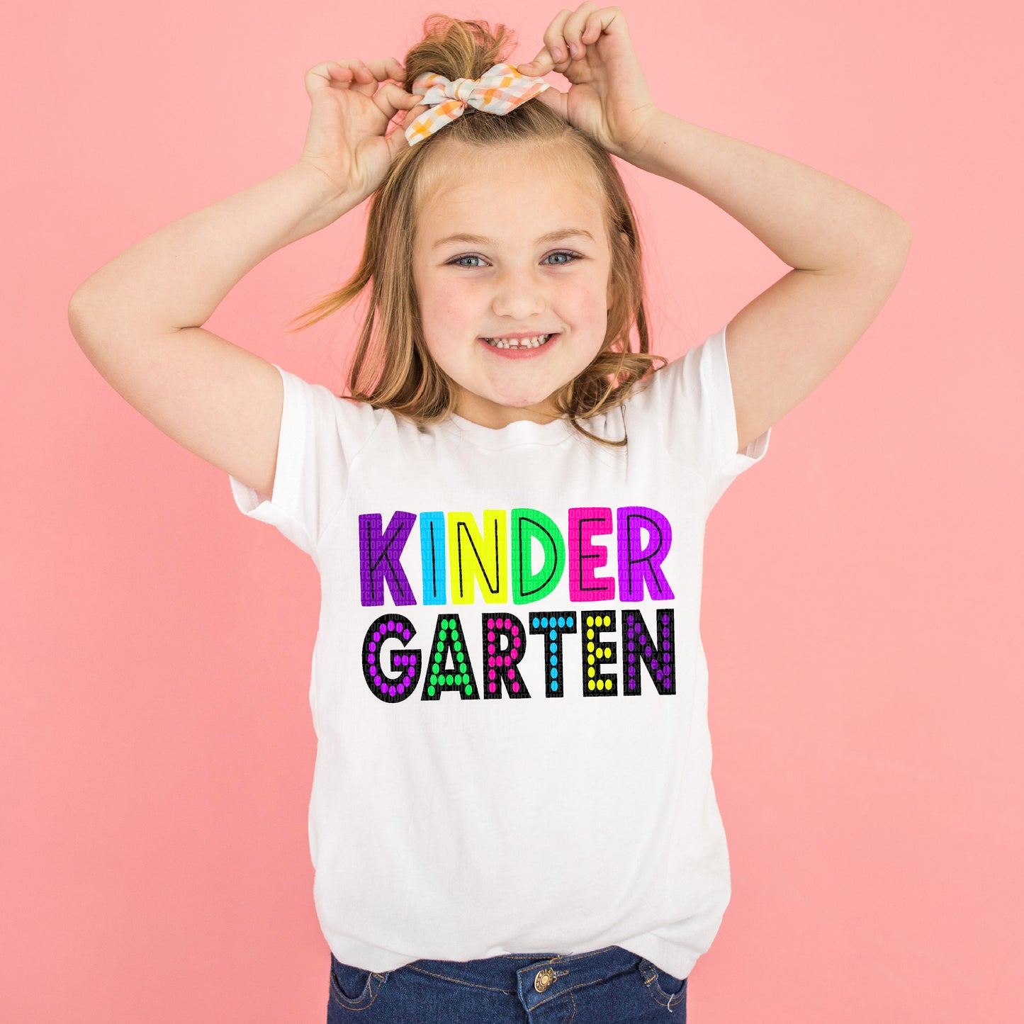 Kindergarten/Ready To Rock (PINK) (FRONT) -DTF Print
