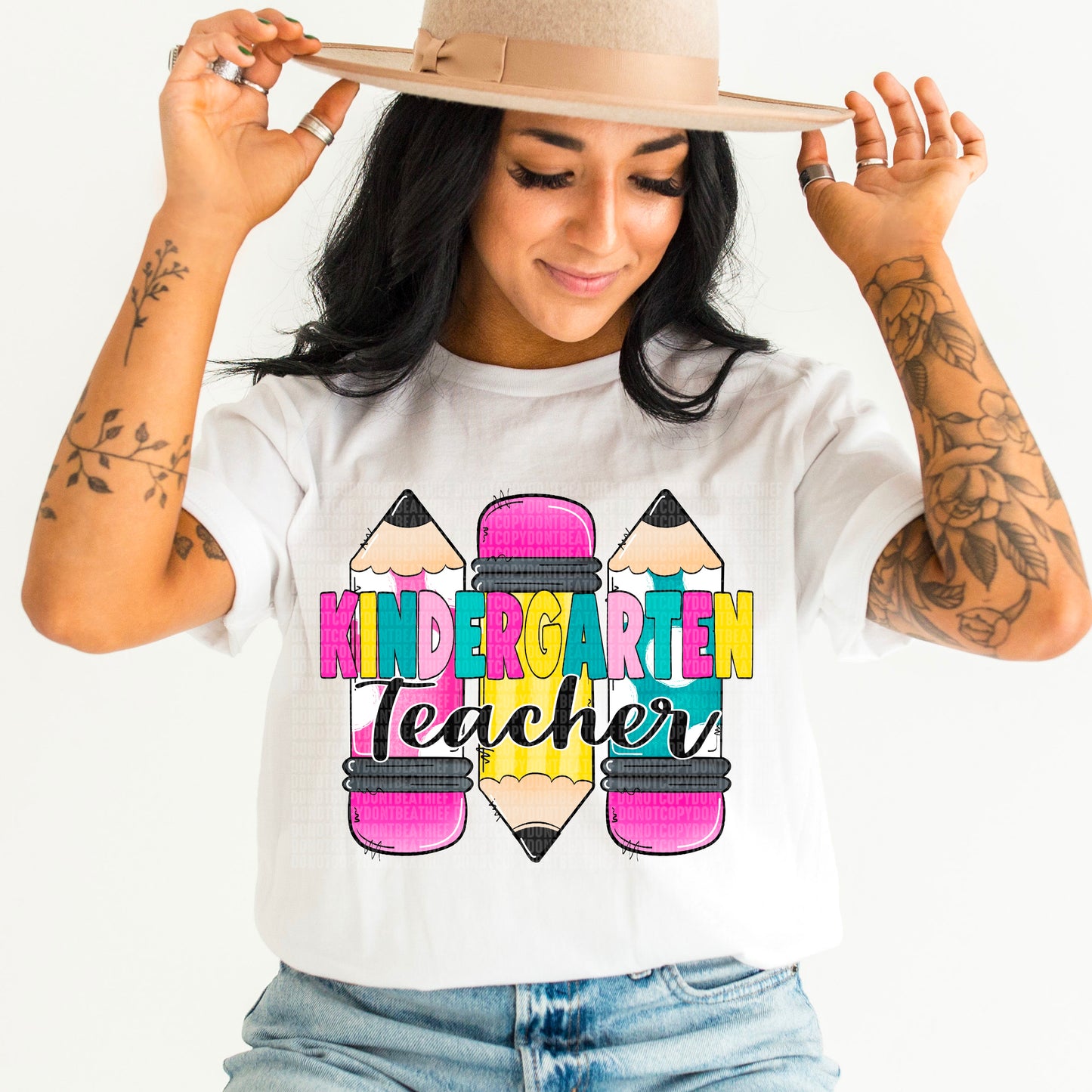 Kindergarten Teacher Pencils -DTF Print