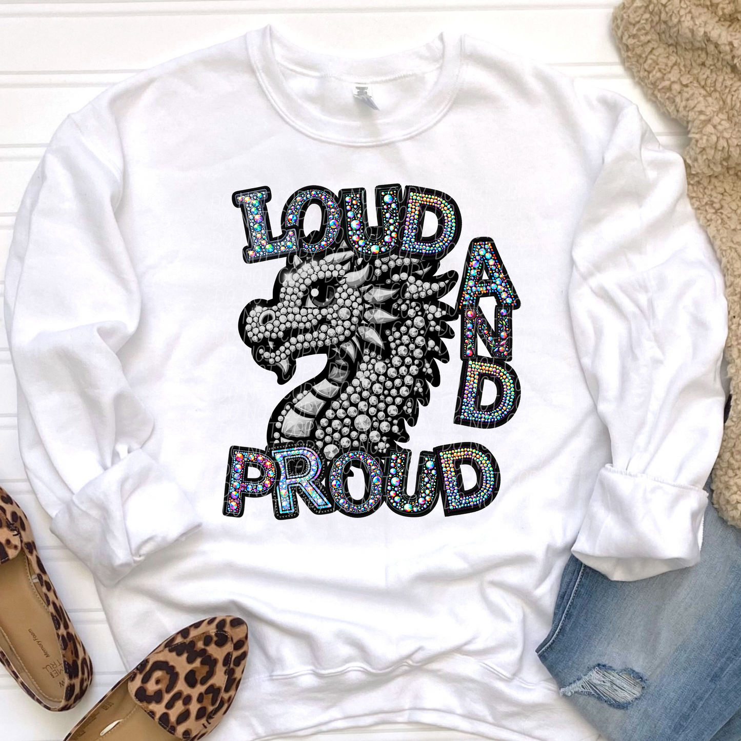 Loud and proud Dragons (Rhinestones)
