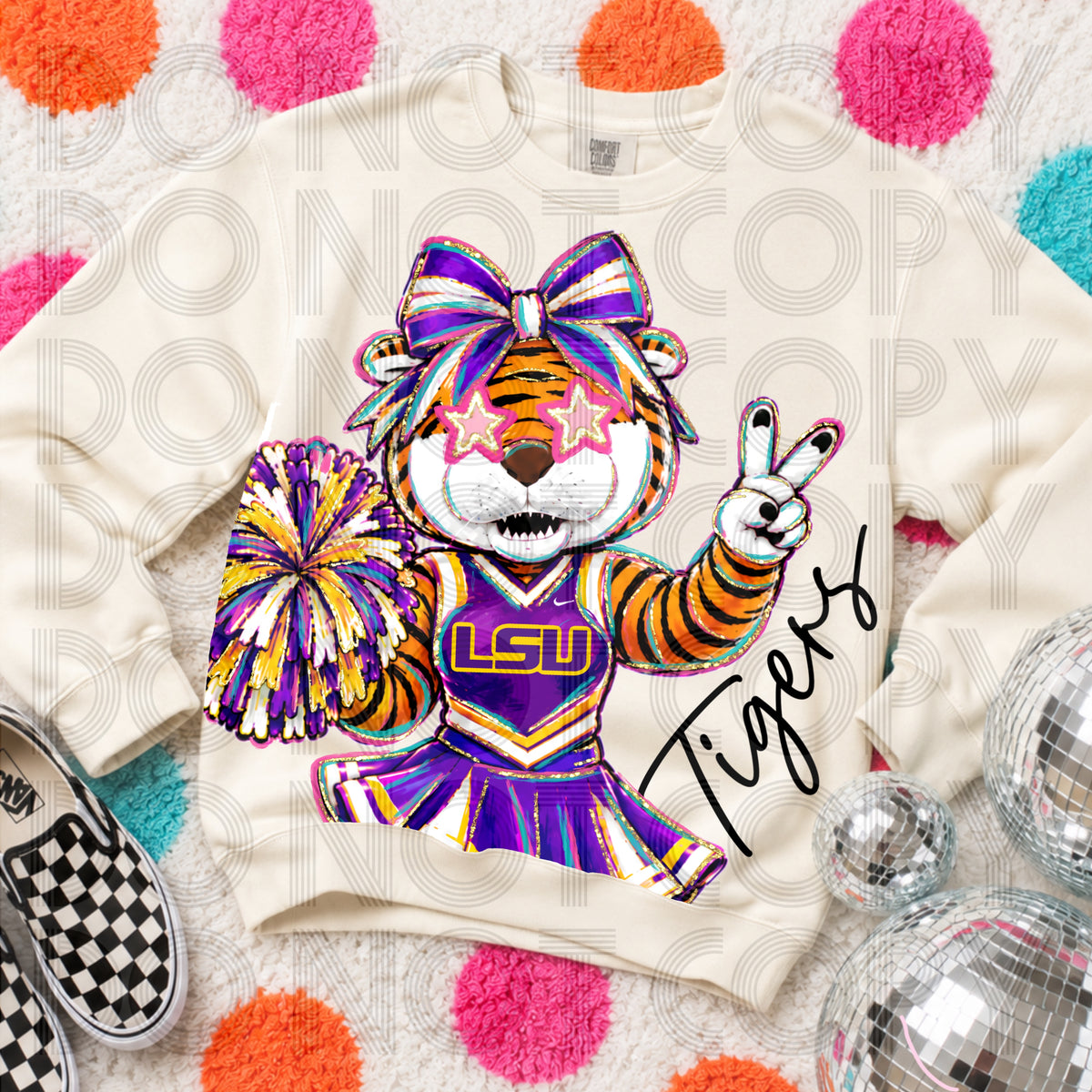Cropped Delulu Cheerleader Tigers
